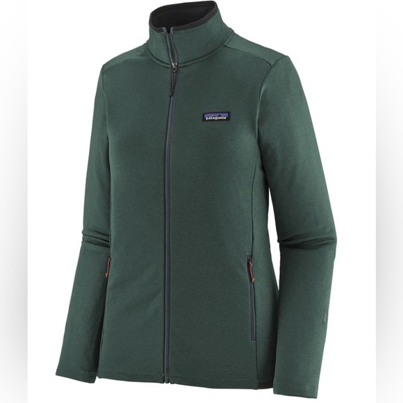 Patagonia Men’s R1 Daily Full Zip Neck Jacket, Pinyon Green/Hemlock, Size Large - Picture 1 of 13